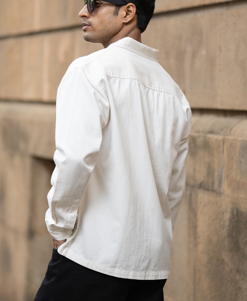 Off-White Graphic Twill Shirt.