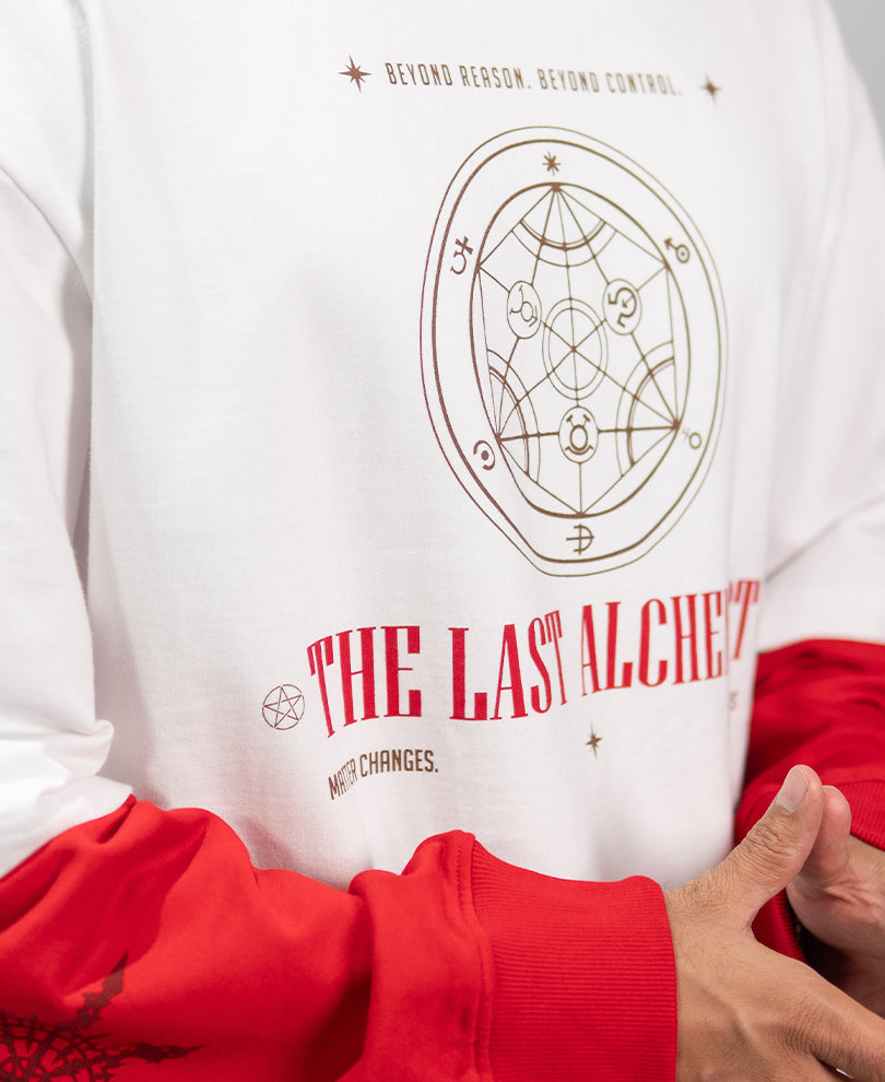 White Printed Doctor Sleeve T-Shirt 100% Cotton
