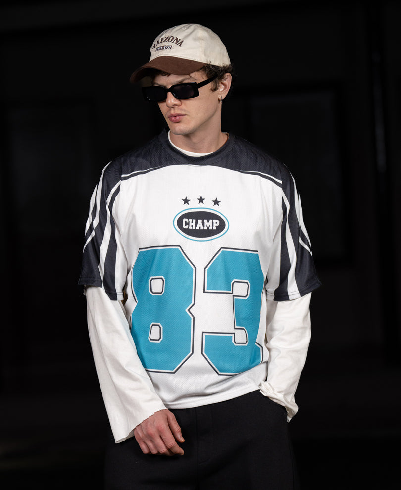 White Printed Jersey T-Shirt