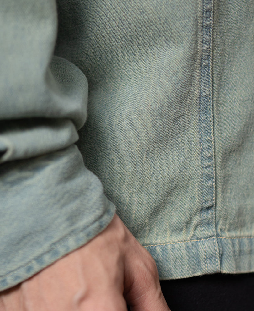 Tinted Blue Denim Hoodie
