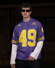 Purple Graphic Jersey T-Shirt