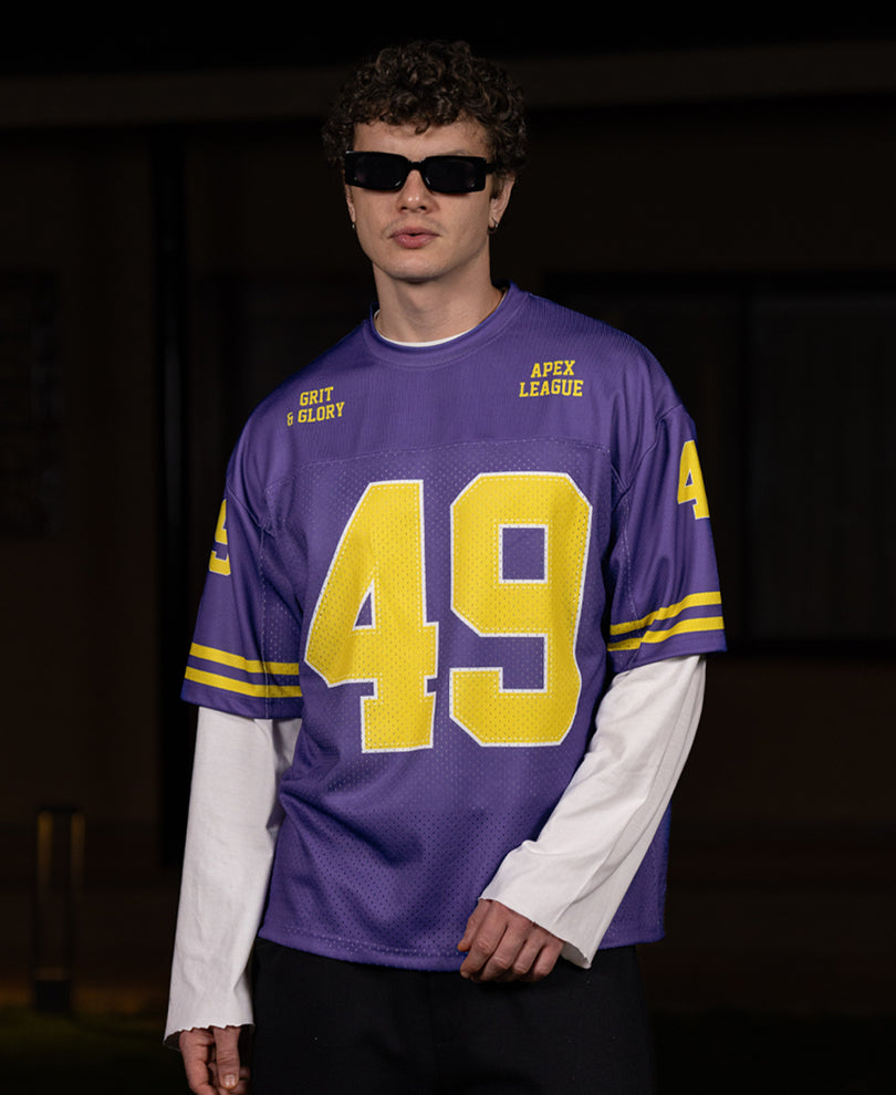 Purple Graphic Jersey T-Shirt