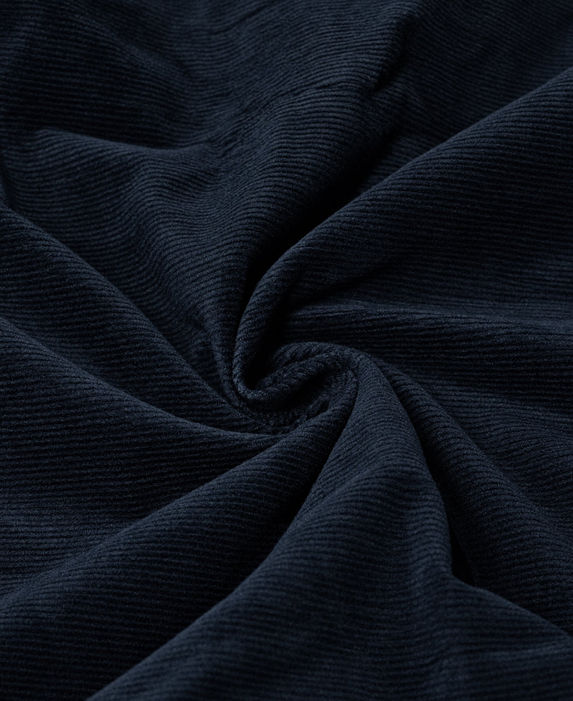 Navy Printed Corduroy Shirt