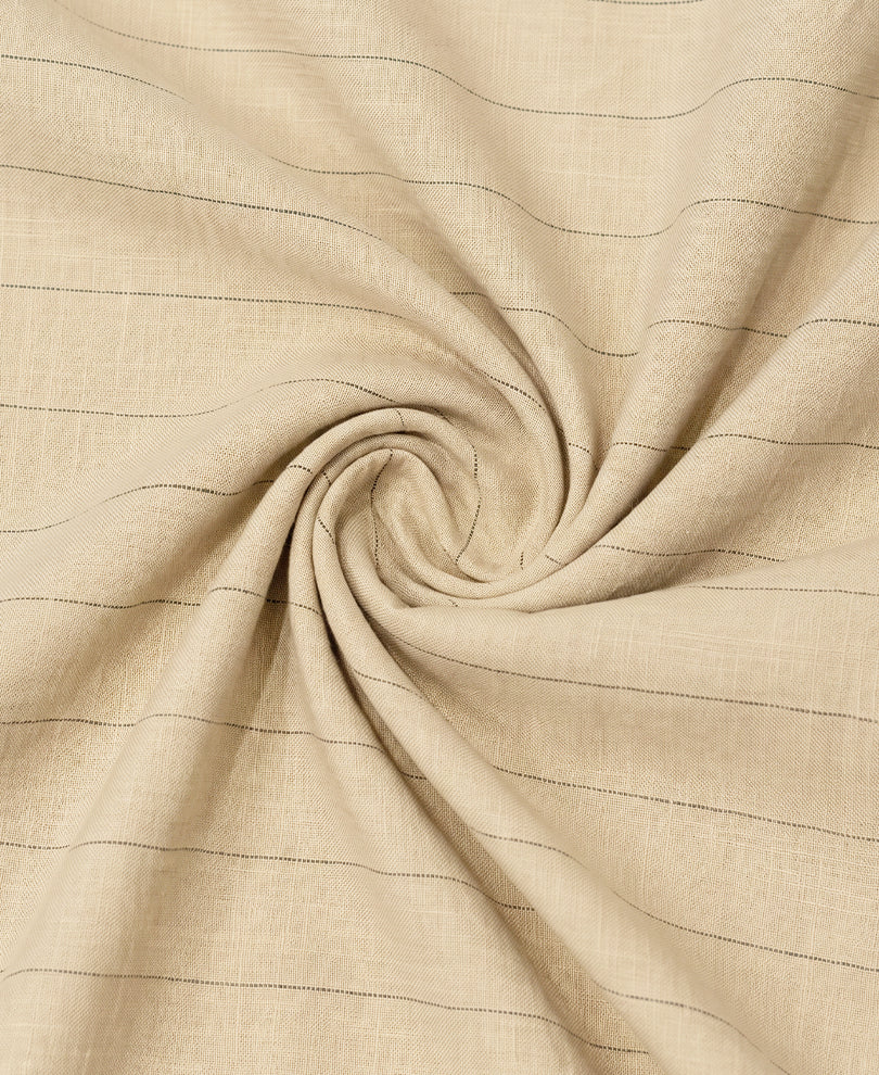 Beige Striped Kurta Shirt