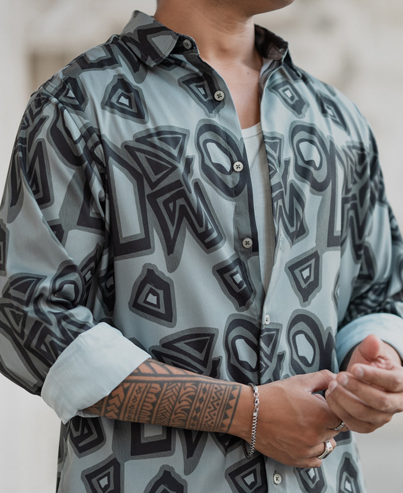 Multi Colour Printed Regular Fit Full Sleeves Shirt.