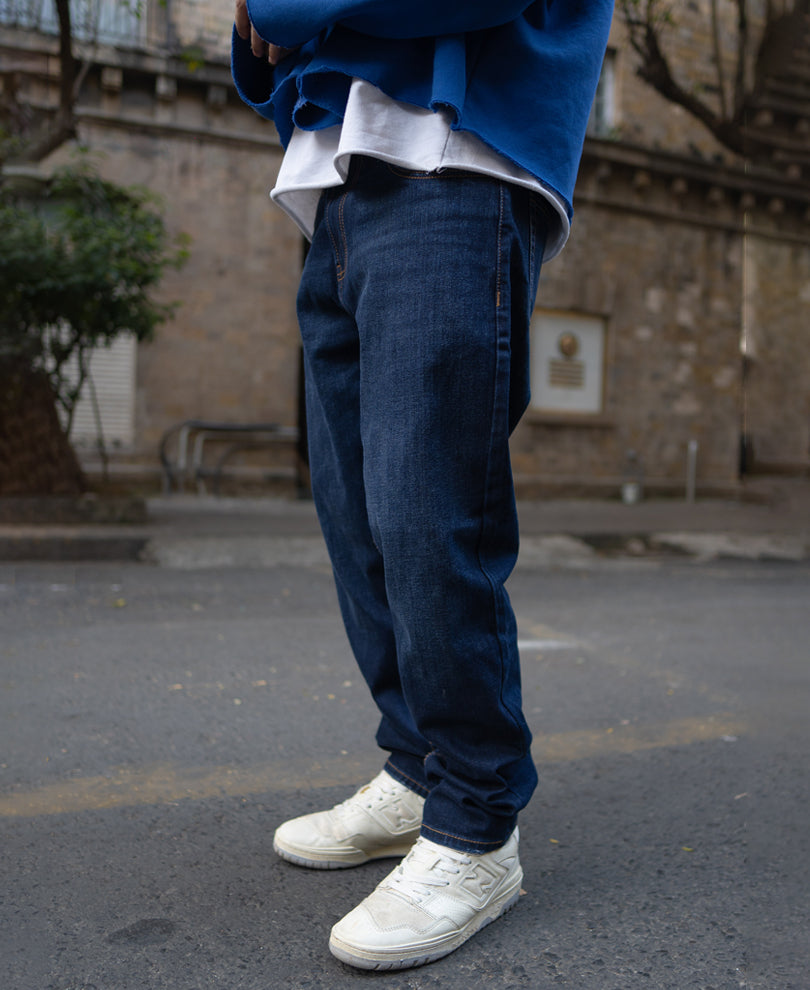 Indigo Regular Fit Denim Jeans.