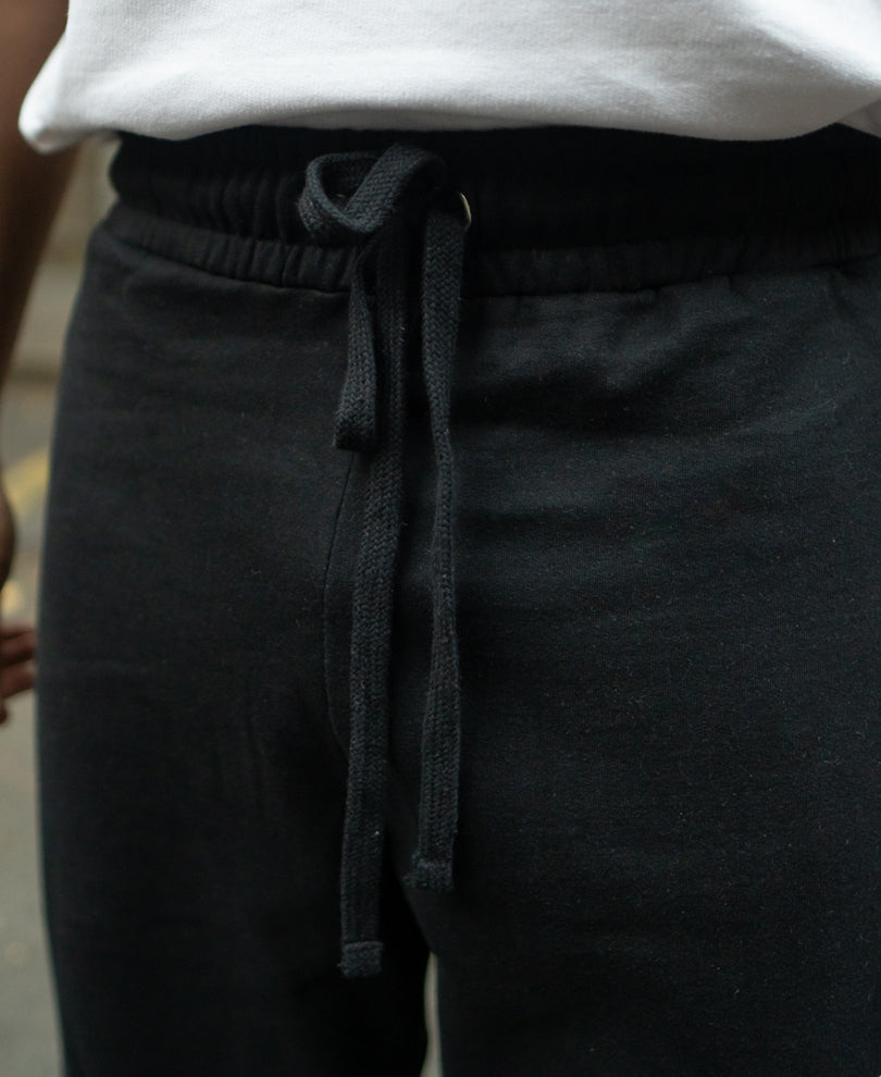 Black Printed Baggy Trackpant.