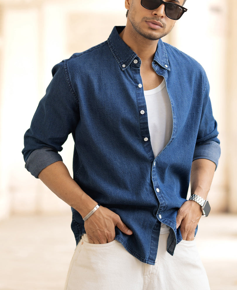 Blue Denim Shirt.
