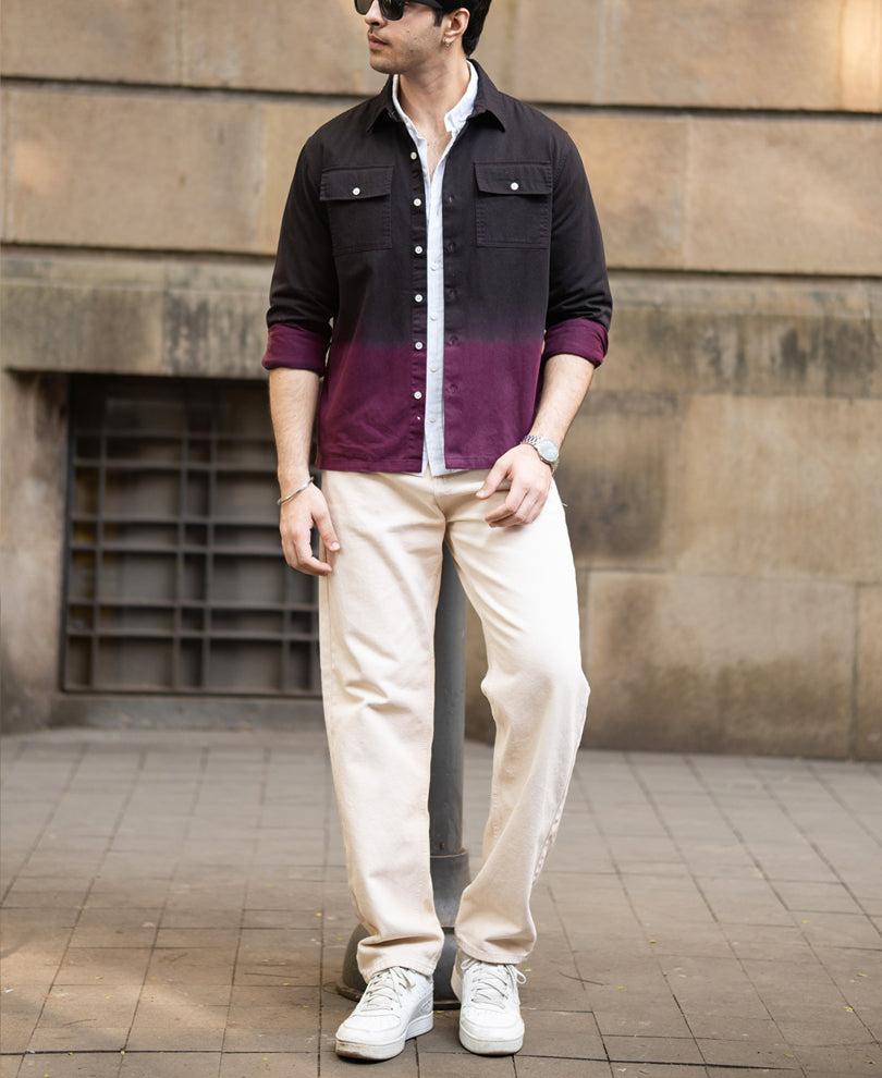 Dark Onion Ombre Cargo Shirt.