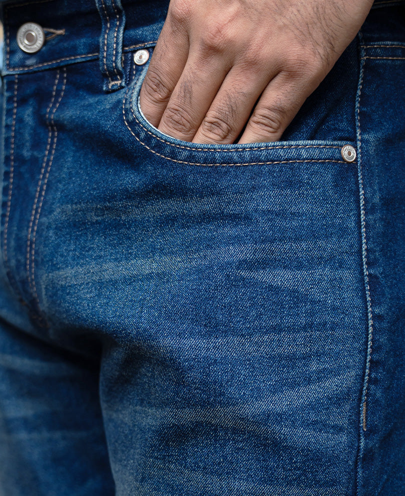 Dark Blue Bootcut Jeans