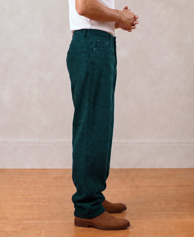 Blue Tinted Baggy Fit Jeans