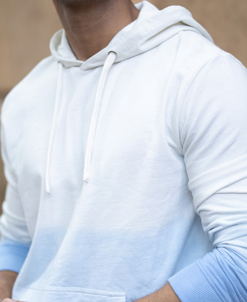 Blue Ombre Hoodie.