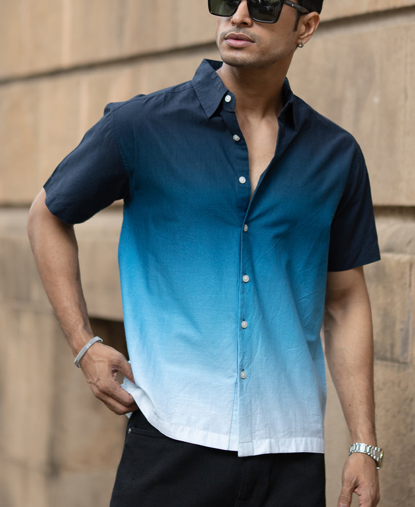 Dark Navy Ombre Shirt.