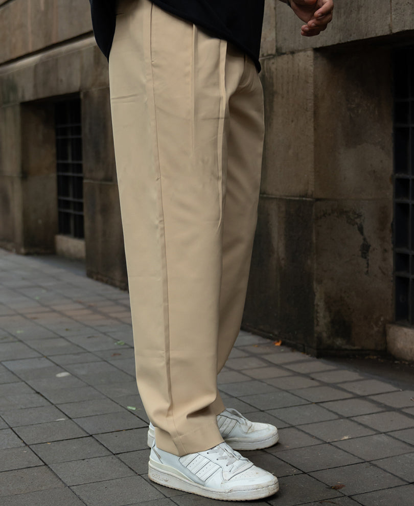 Cream Baggy Gurkha Trouser