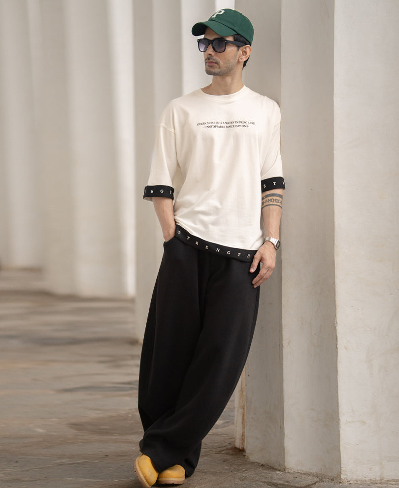 Off White Printed T-Shirt