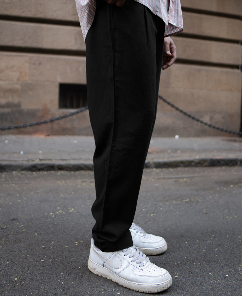 Black Linen Pant.