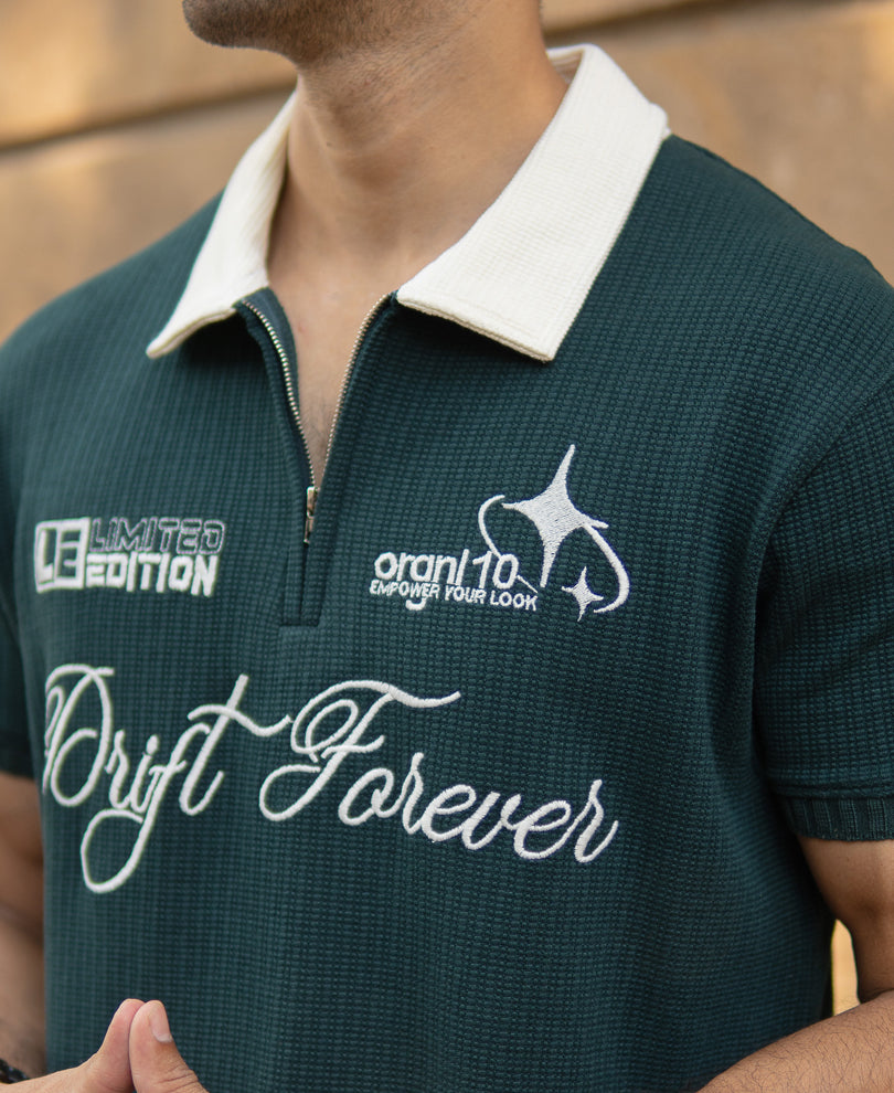 Pine Embroidered Polo T-Shirt.