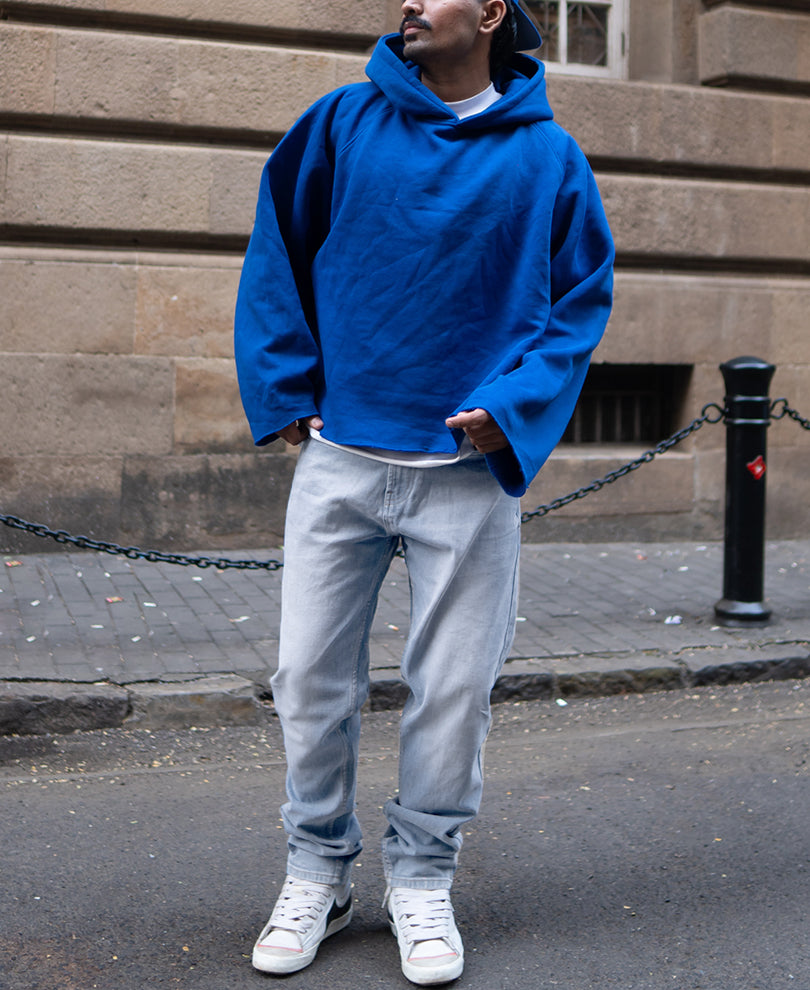 Light Blue Regular Fit Denim Jeans.