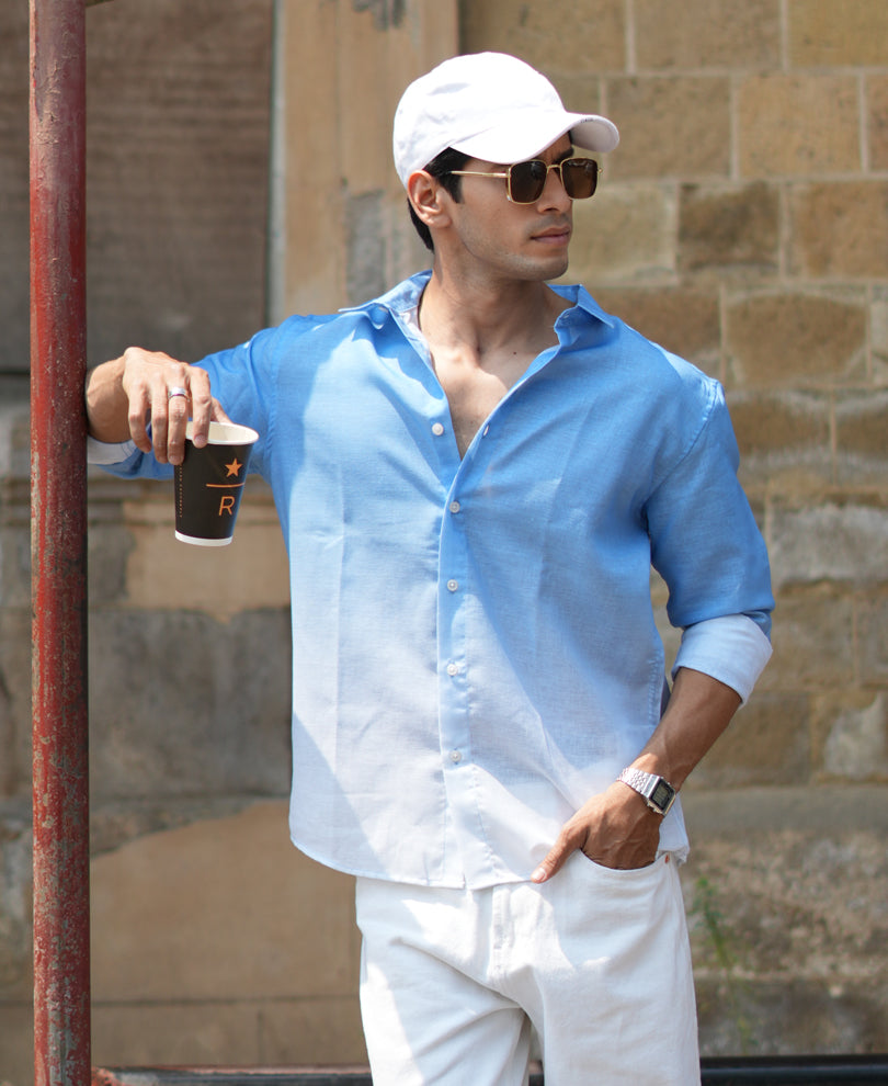 Blue Ombre Shirt.