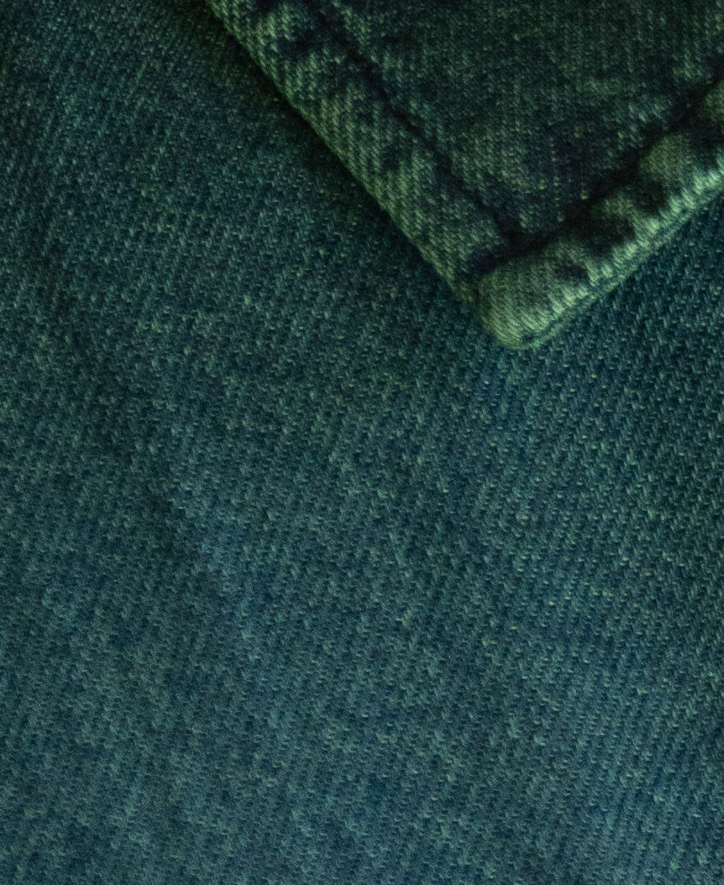 Teal Blue Tinted Zipper Shirt