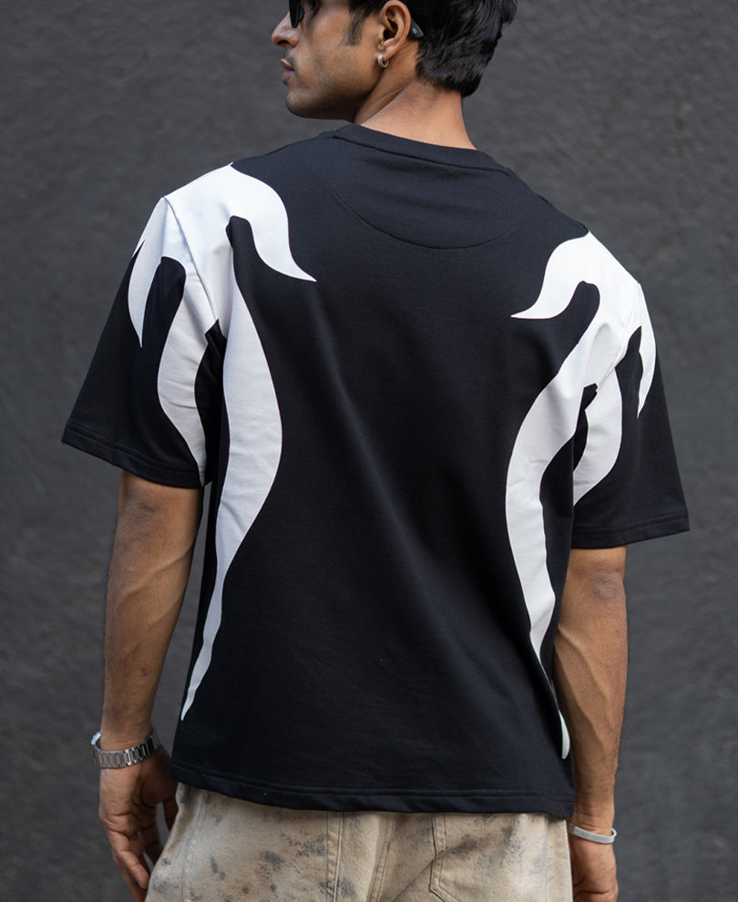 Black Graphic Oversized T-Shirt.