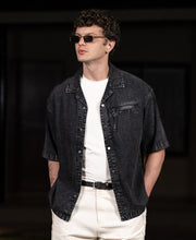 Charcoal Washed Denim Shirt