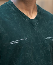 T-Shirt Oversize Fit Half Sleeve V Neck.