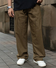Brown Pleated Trousers