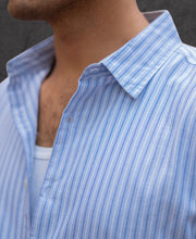 Light Blue Oxford Stripe Shirt.