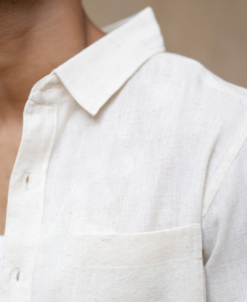 Beige Linen Shirt