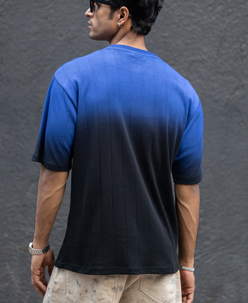 Black Sprayed Structure T-Shirt.