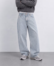 Blue Washed Baggy Jeans
