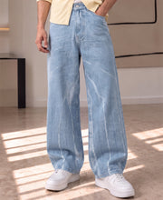 Light Blue Washed Baggy Jeans