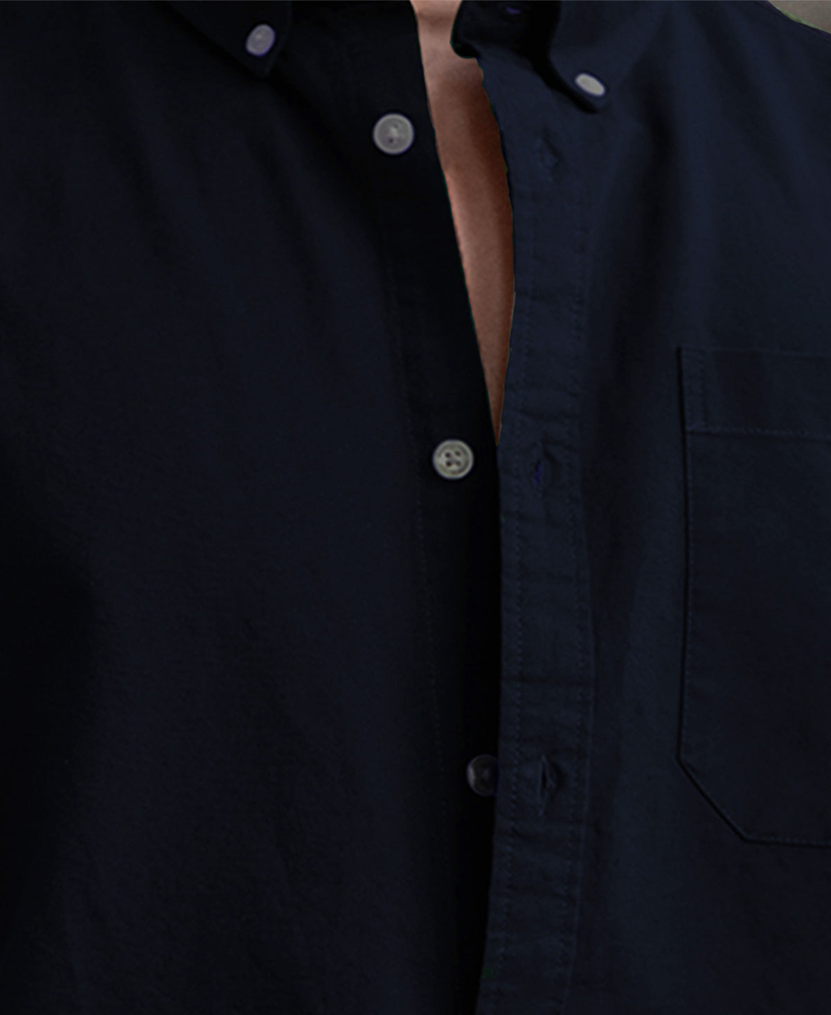 Navy Oxford Button Down Shirt