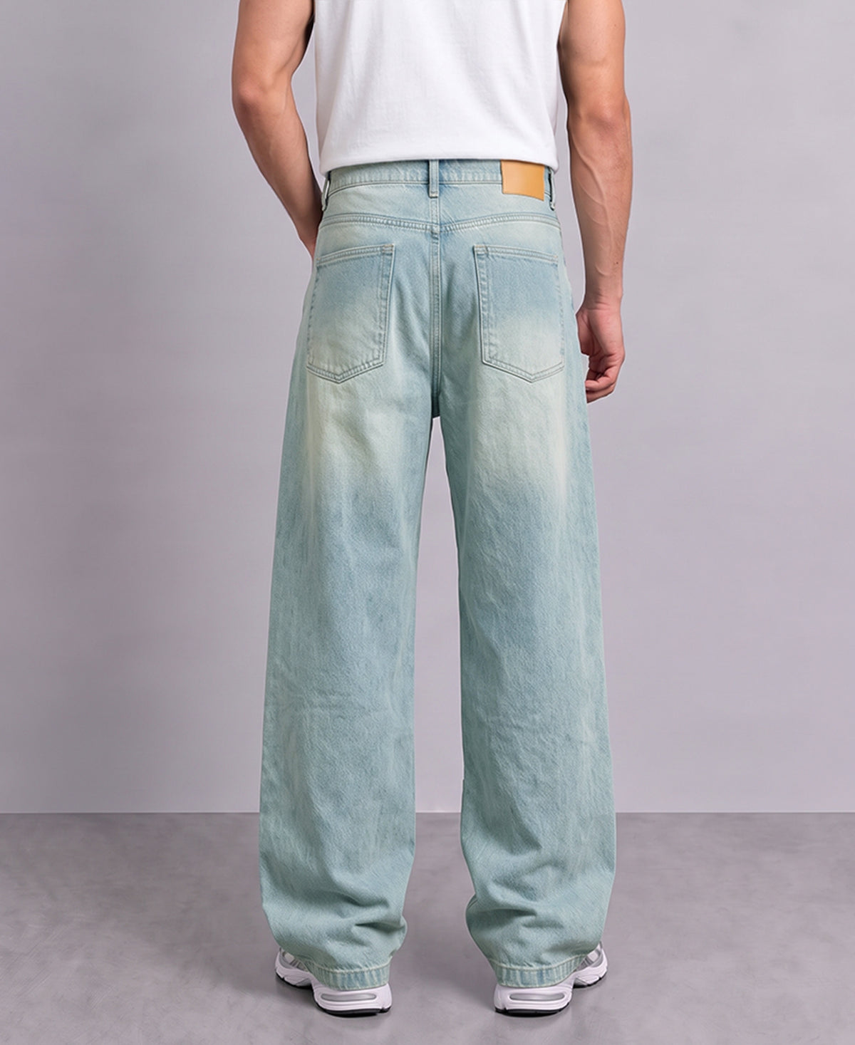 Tinted Blue Extra Baggy Jeans