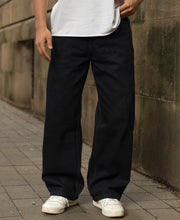 Black Washed Baggy Jeans