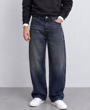 Mid Blue Washed Baggy Fit Jeans