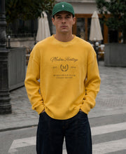 Yellow Washed Embroidered T-Shirt 100% Cotton