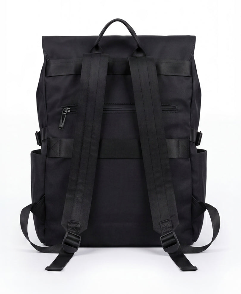 Black Multipockets Backpack