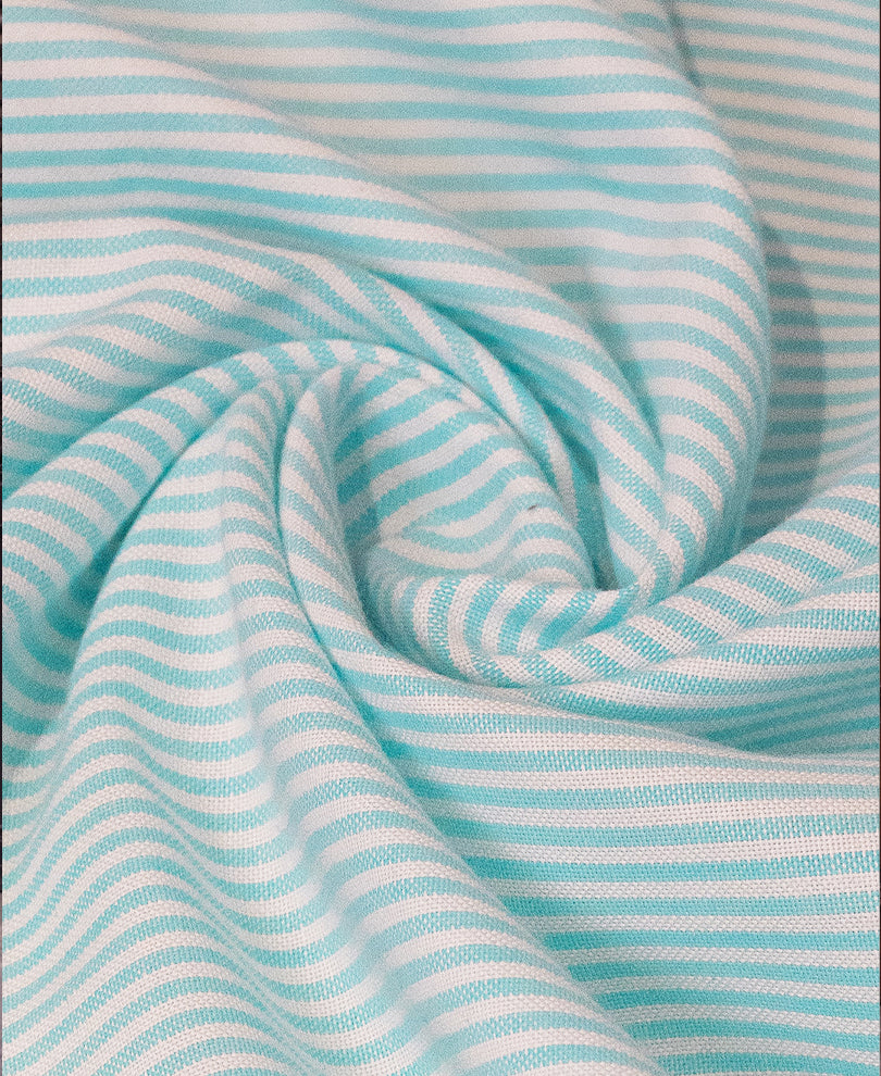 Aqua Oxford Stripe Shirt