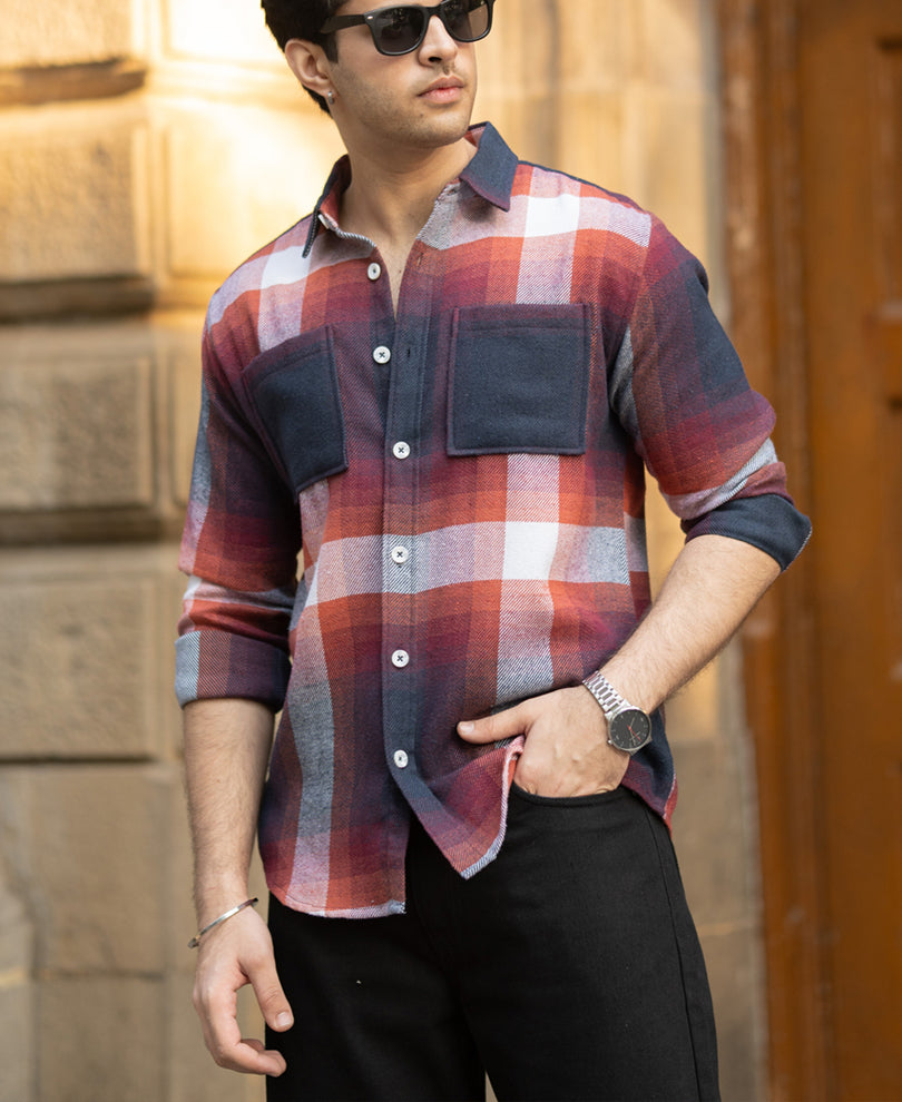 Multicolour Macro Checks Shirt.