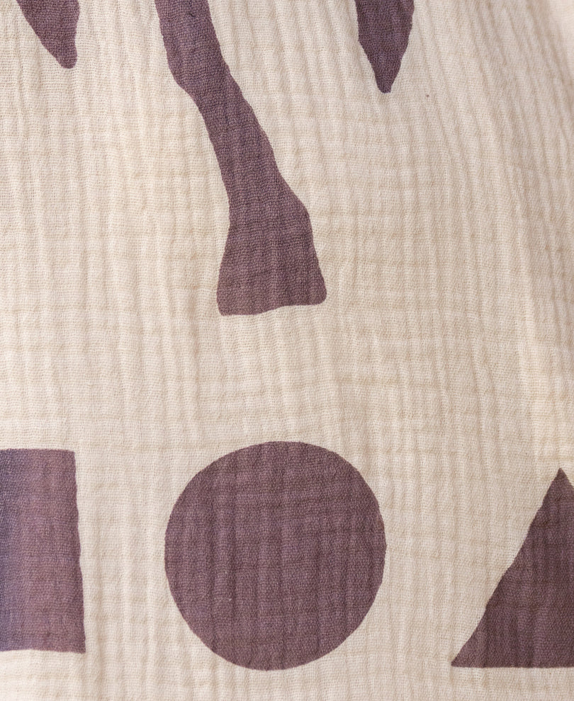 Beige Structure Print Shirt