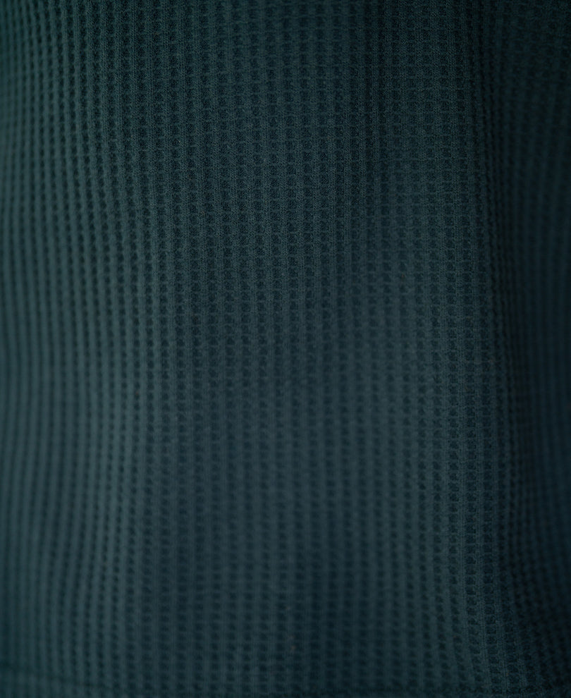 Green Embroidered Structure T-Shirt