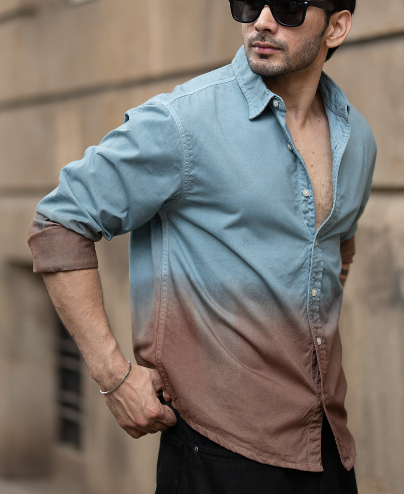 Grey Sky Ombre Shirt.