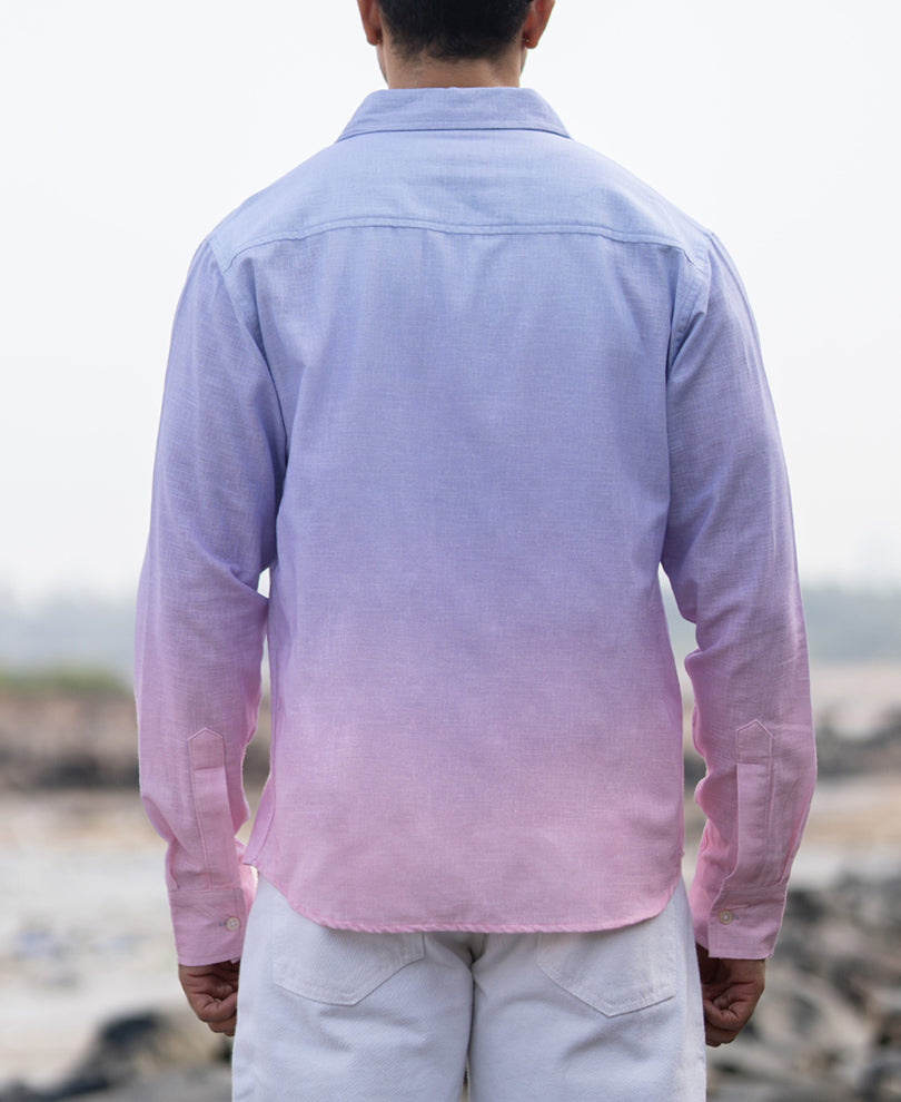 Lilac Ombre Print Shirt.
