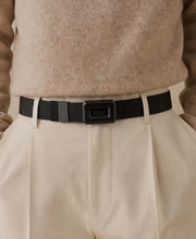 Grey Buckle Reversible Webbing Belt