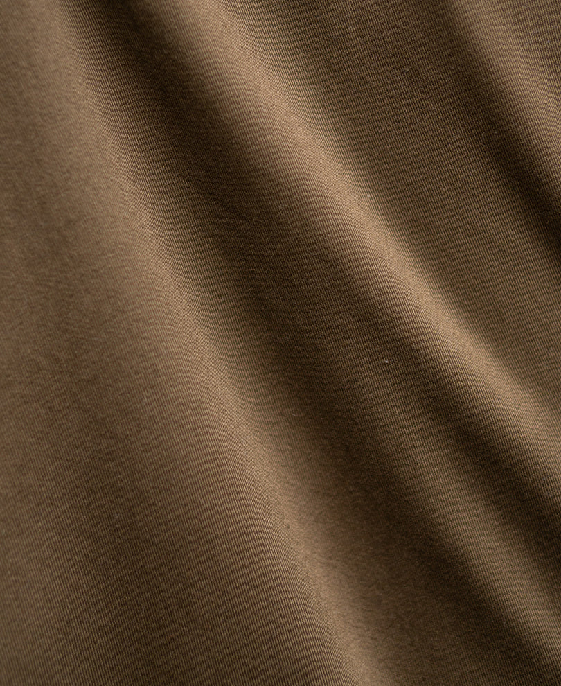 Brown Printed Structured Overshirt 100% Cotton