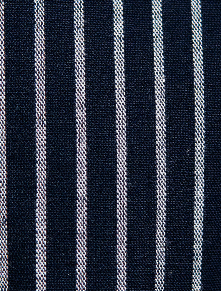 Navy Oxford Striped Shirt