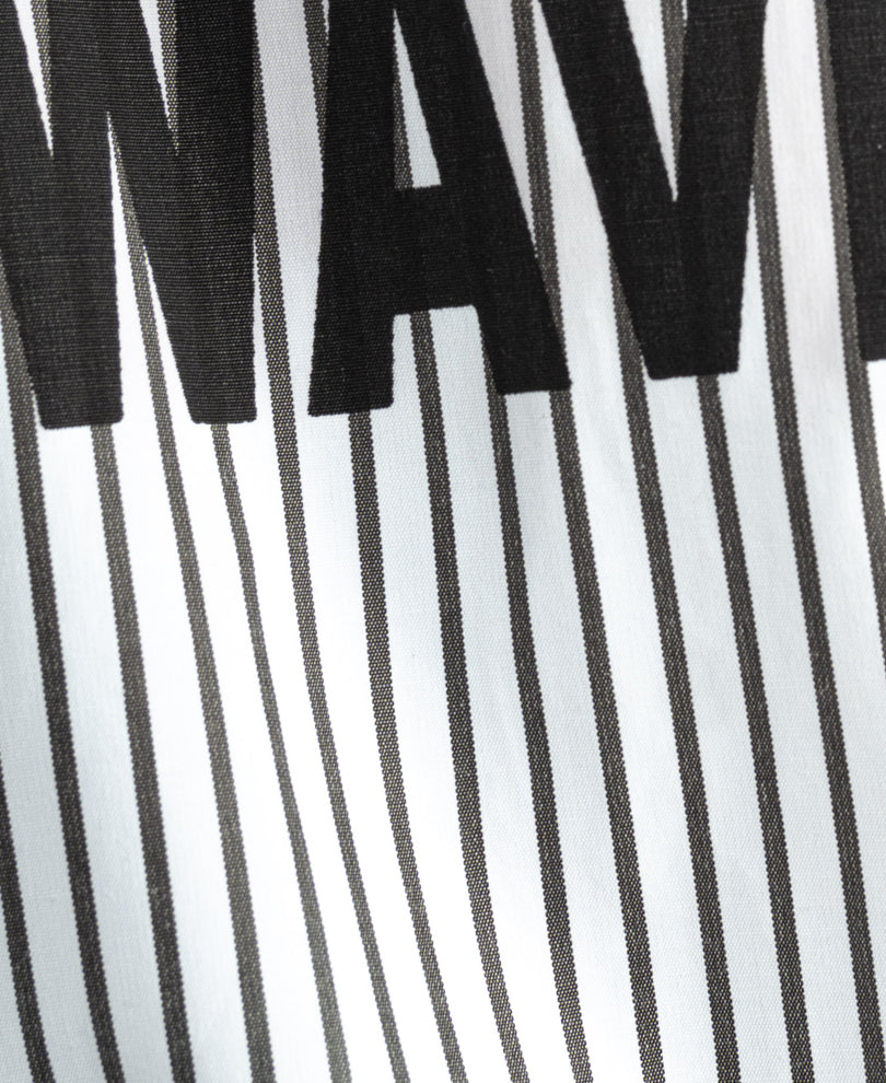 Black & White Printed Stripe Shirt
