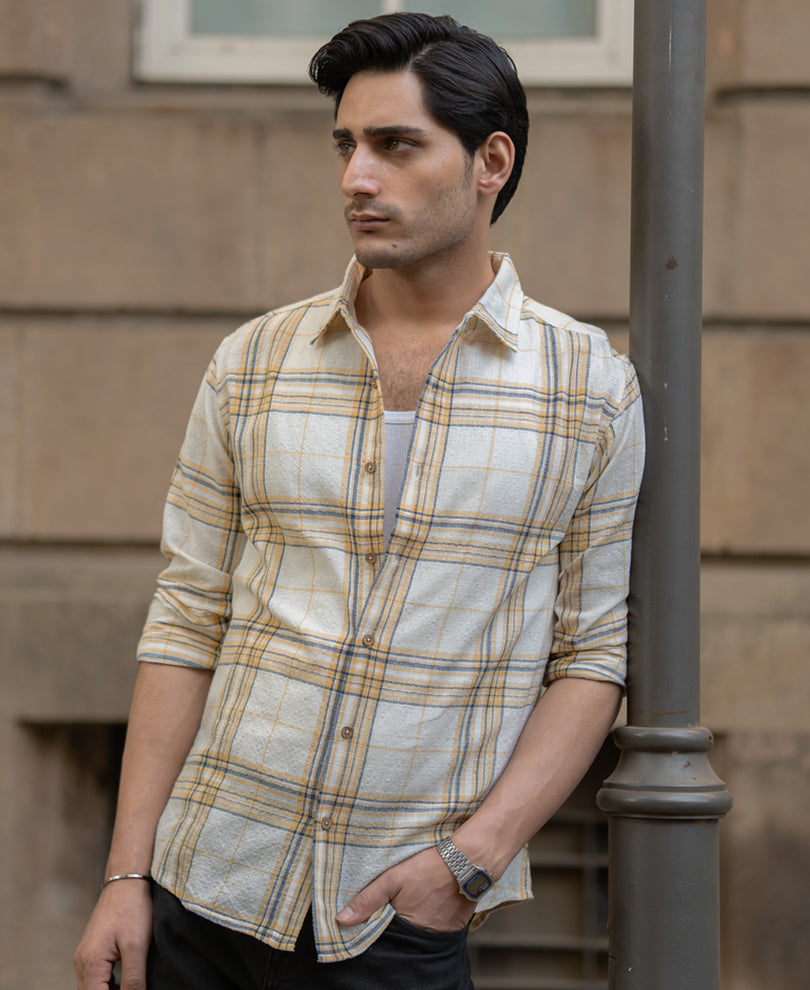 Off-White Lightweight Structure Checks Shirt.